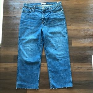 Madewell Slim Wide Leg Crop Tall!